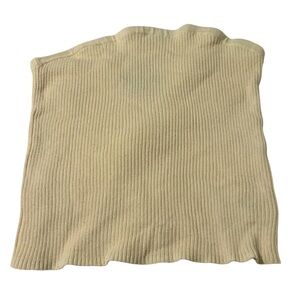 American Eagle Cream Soft Ribbed Knit Tube Top Size Medium